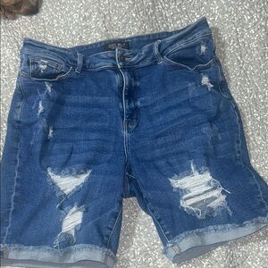 Judy Blue Dark and Light Blue Denim Jeans